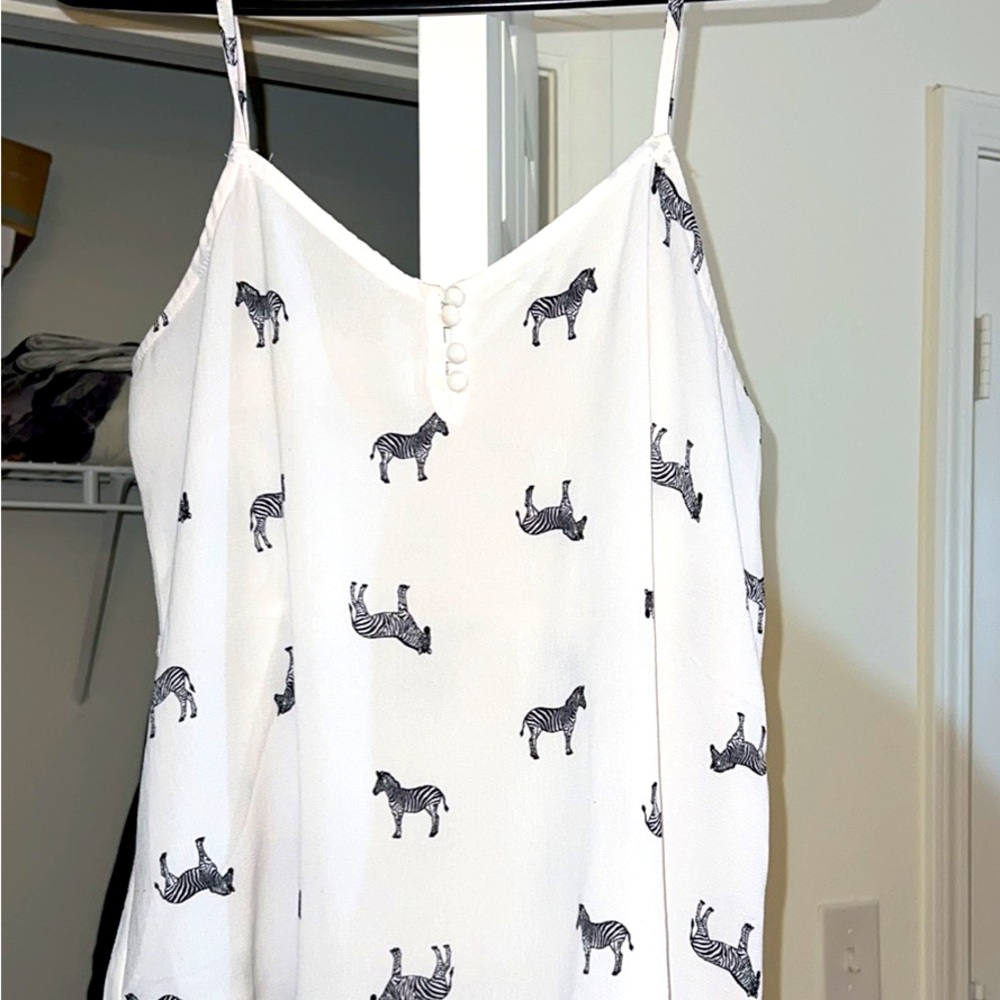 Zebra Tank Top, can dress up or down